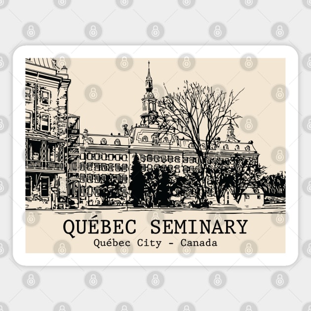 Québec Seminary - Québec City QC Magnet by Lakeric
